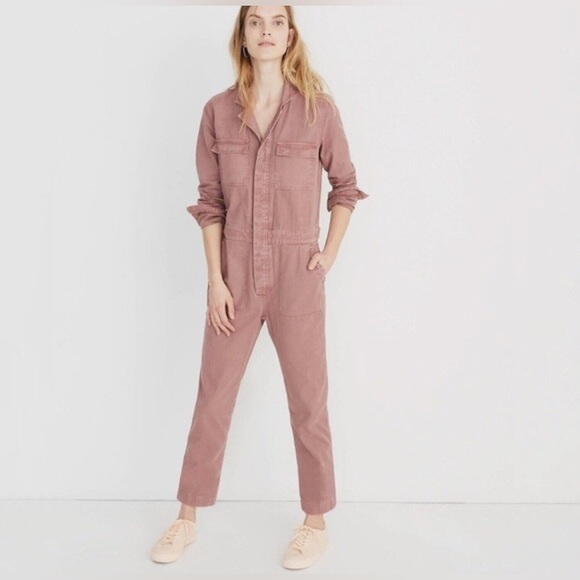 Madewell Pants - Madewell Signature Coverall Utility Jumpsuit Dried Rosebud — Small